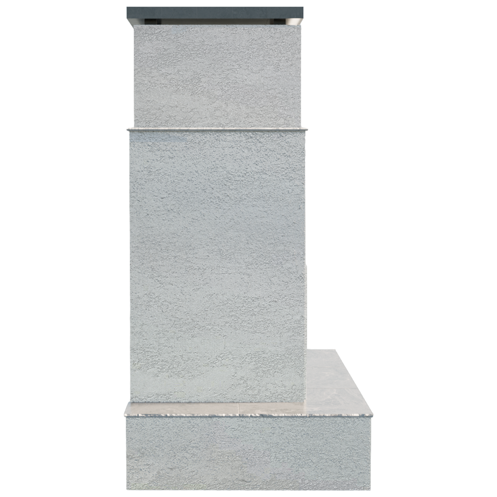 Tahiti – Contemporary Outdoor Gas Fireplace W/ Bottom Wrap-Around Mantel