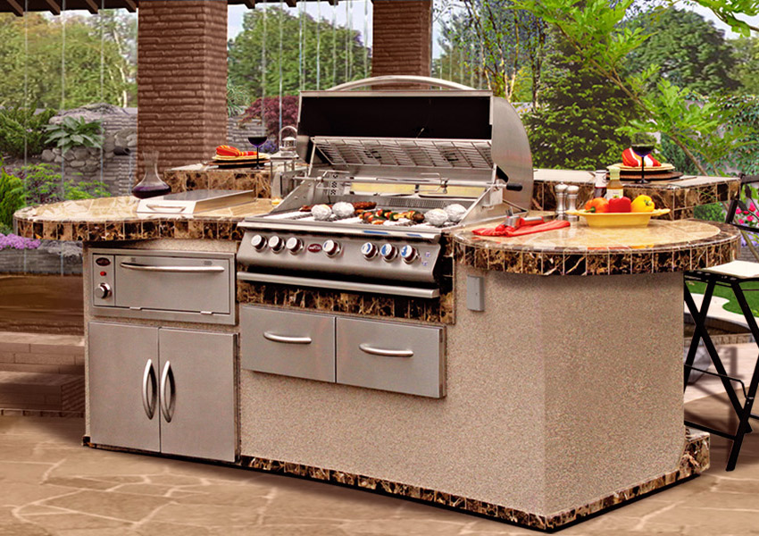 Outdoor BBQ Islands, Grills, Carts and Accessories for sale